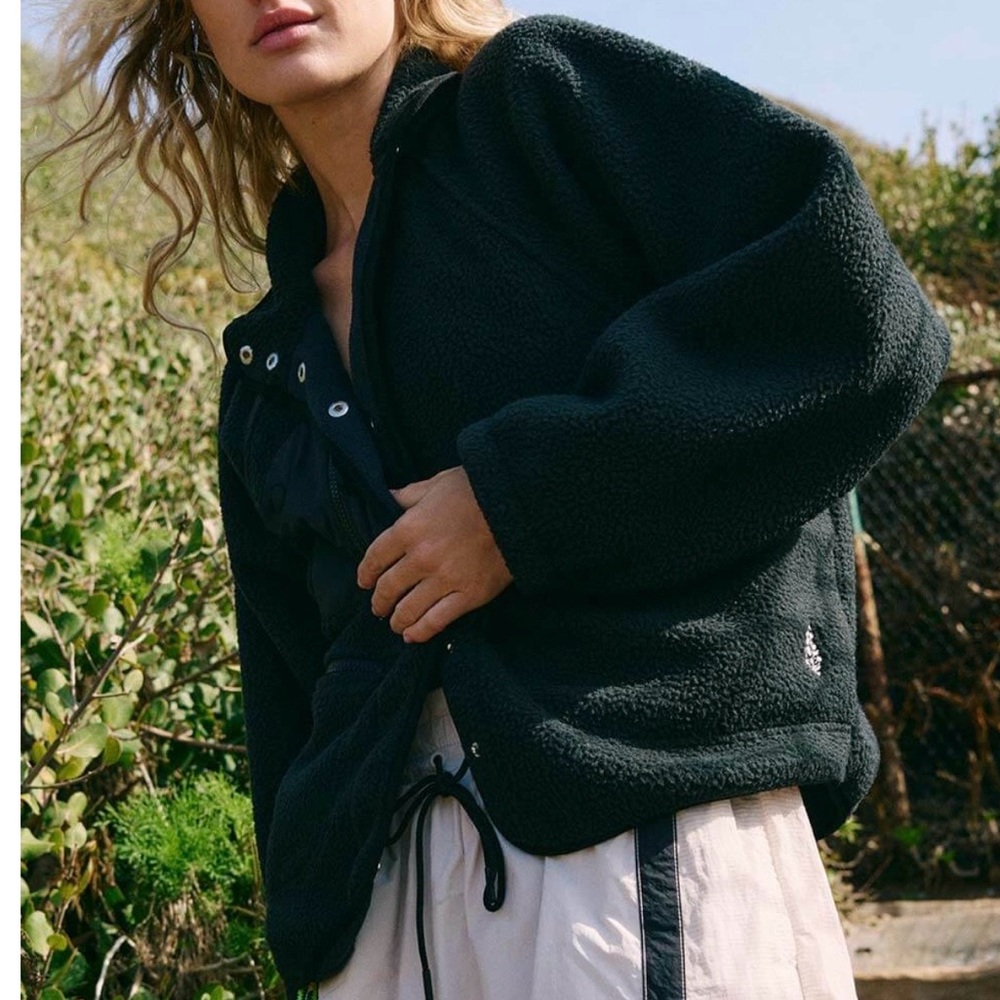 NEW Free People FP Movement Hit The Slopes Fleece Jacket